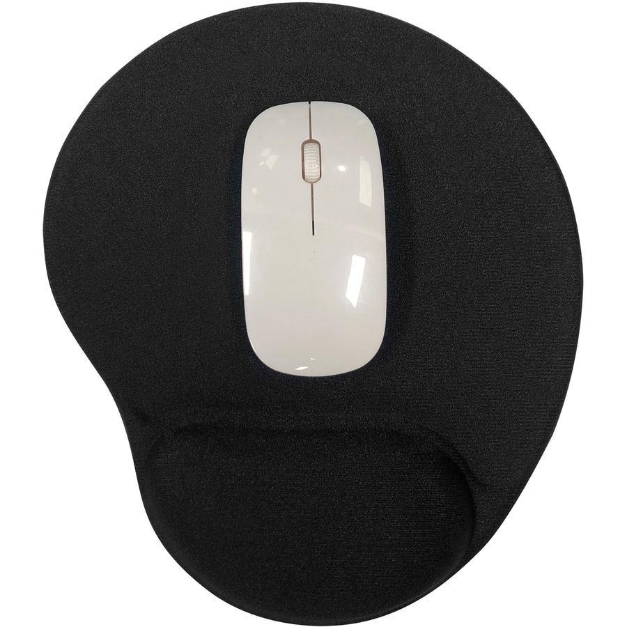 Compucessory Gel Mouse Pads - 9" x 10" x 1" Dimension - Black - Gel - 1 Pack