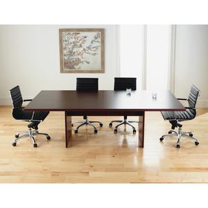 Lorell Chateau Series 8' Rectangular Tabletop - 94.5" x 47.3"1.4" - Reeded Edge - Material: P2 Particleboard - Finish: Mahogany Laminate - Durable - For Meeting