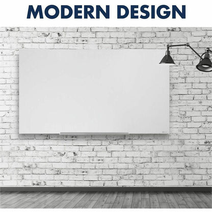 Quartet InvisaMount Magnetic Glass Dry-Erase Board - 74" (6.2 ft) Width x 42" (3.5 ft) Height - White Tempered Glass Surface - Horizontal - Magnetic - Assembly Required - 1 Each