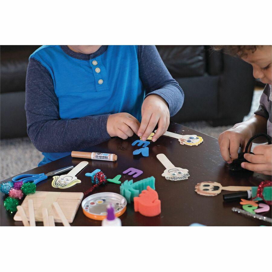 Creativity Street Wiggle Eyes Stickers - Fun, Learning Theme/Subject - 1000 Eye - Self-adhesive - Black/White - 1000 / Pack - 1/2"