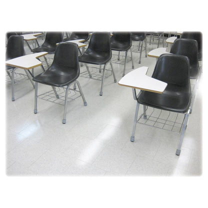 Lorell 1-3/8" Round Leg Slip-on Floor Savers - Gray - Vinyl - 100/Box
