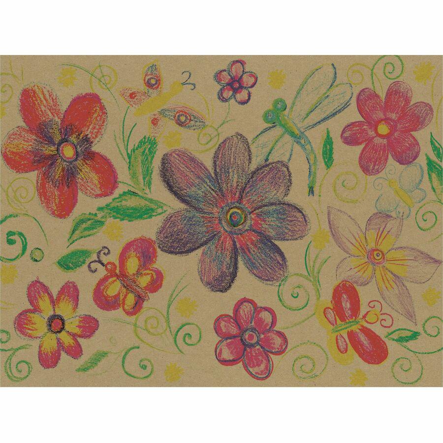 Creativity Street Natural Kraft Sheets - Drawing, Project, Art, Craft Project, Decoration - 500 Piece(s) - 2.10"Height x 9"Width x 12"Length - 500 / Ream - Natural - Kraft