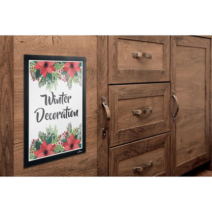 DURABLE DuraFrame Wallpaper - 8.50" x 11" Frame Size - Wall Mountable - Horizontal, Vertical - Sturdy, Anti-glare - 1 Each - Black