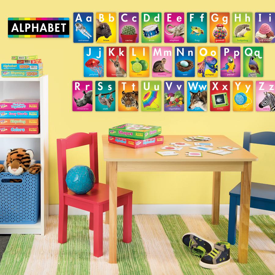 Trend ABC Photo Fun Learning Set - Learning Theme/Subject - Durable, Reusable, Sturdy - Multi - 1 Each