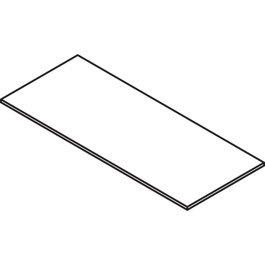Lorell Relevance Series Tabletop - Laminated Rectangle, Mahogany Top x 72" Table Top Width x 24" Table Top Depth x 1" Table Top Thickness x 71.63" Width x 23.63" Depth - 1 Each