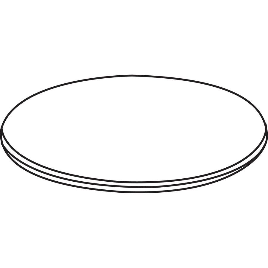 Lorell Essentials Conference Tabletop - Espresso Round Top - Contemporary Style - 1" Table Top Thickness x 42" Table Top Diameter - Assembly Required - 1 Each