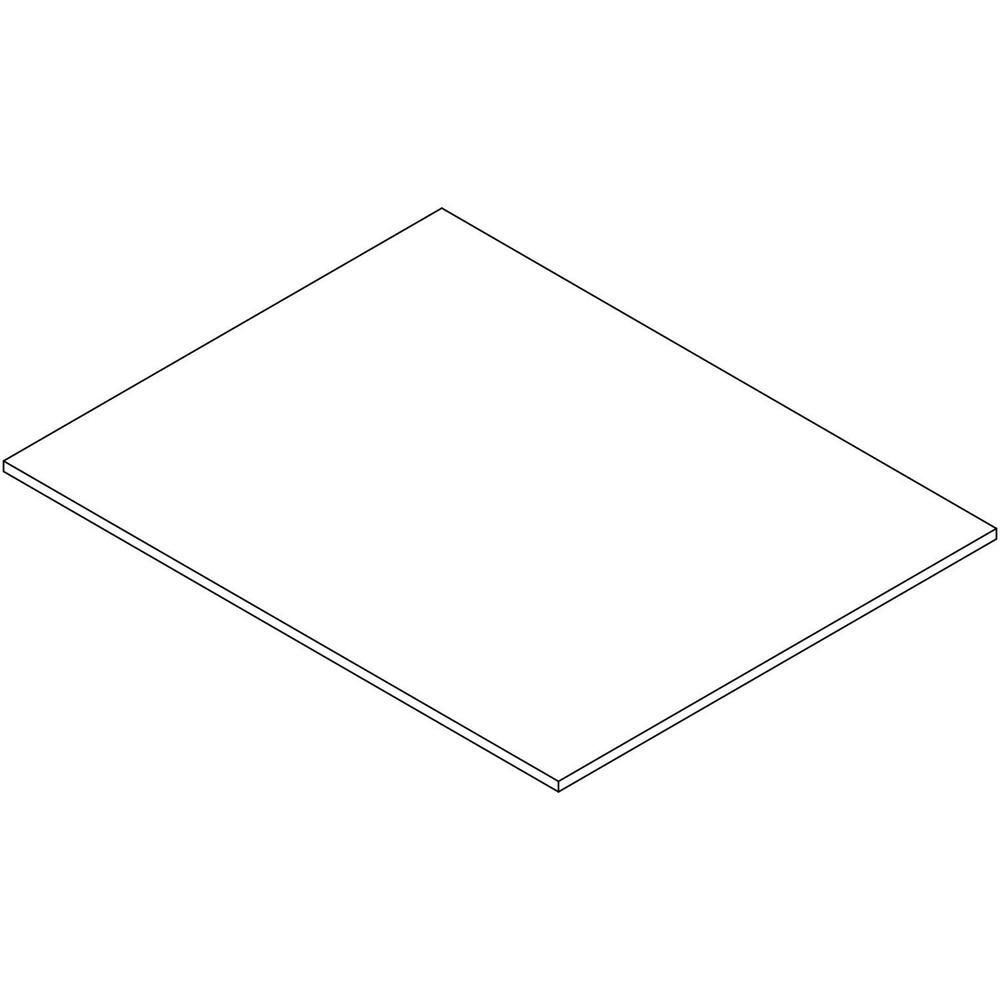 Lorell Revelance Conference Rectangular Tabletop - 59.9" x 47.3" x 1" x 1" - Material: Laminate - Finish: Weathered Charcoal
