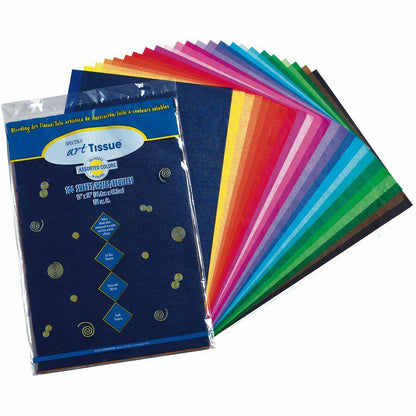 Spectra Art Tissue Deluxe Bleeding Art Tissue - Art Project, Craft Project - 18"Height x 12"Width x 0.10"Length - 100 / Pack - Assorted