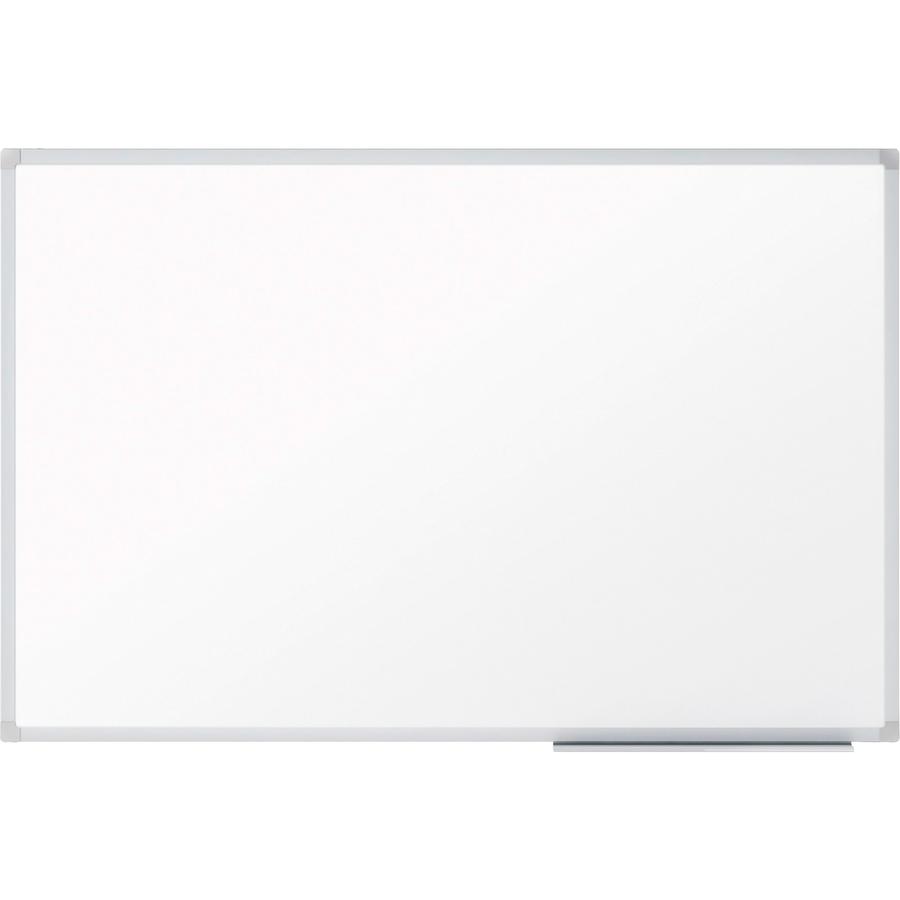 Mead Basic Dry-Erase Board - 72.6" (6.1 ft) Width x 48.6" (4.1 ft) Height - White Melamine Surface - Silver Aluminum Frame - Durable, Marker Tray - 1 Each