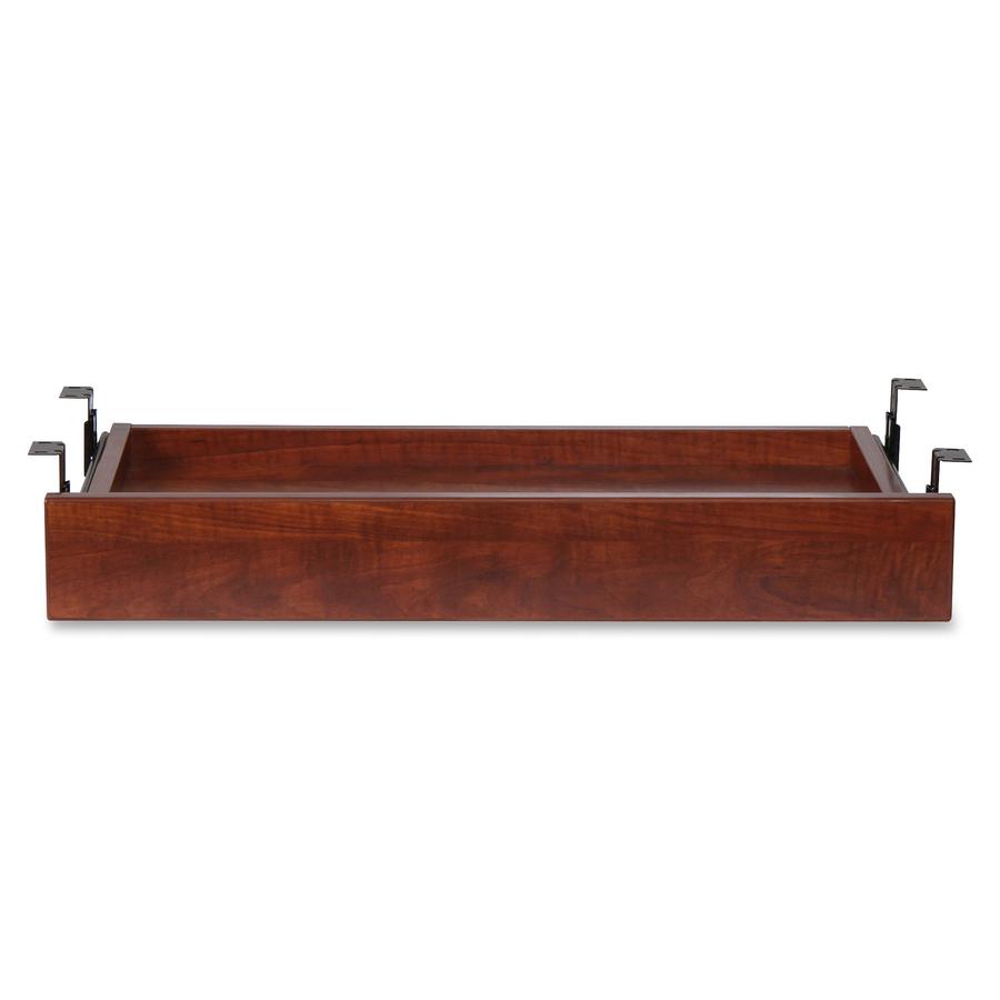Lorell Universal Keyboard Tray - 28.4" Length x 16.7" Width x 5.1" Height - Cherry, Laminate