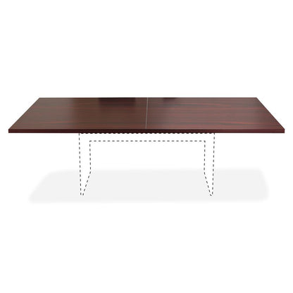 Lorell Chateau Series 8' Rectangular Tabletop - 94.5" x 47.3"1.4" - Reeded Edge - Material: P2 Particleboard - Finish: Mahogany Laminate - Durable - For Meeting