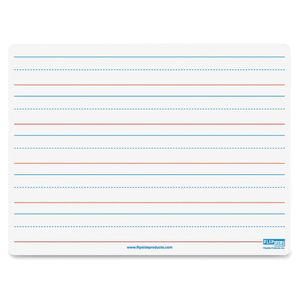 Flipside Double-sided Magnetic Dry Erase Board - 9" (0.8 ft) Width x 12" (1 ft) Height - White Surface - Rectangle - Magnetic - 1 Each