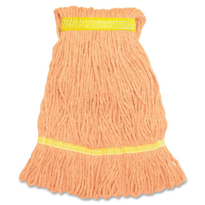 Genuine Joe Narrow Band Small Mophead - Small - Rayon, Cotton, Cotton - 1Each