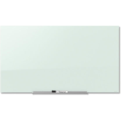 Quartet InvisaMount Magnetic Glass Dry-Erase Board - 74" (6.2 ft) Width x 42" (3.5 ft) Height - White Tempered Glass Surface - Horizontal - Magnetic - Assembly Required - 1 Each