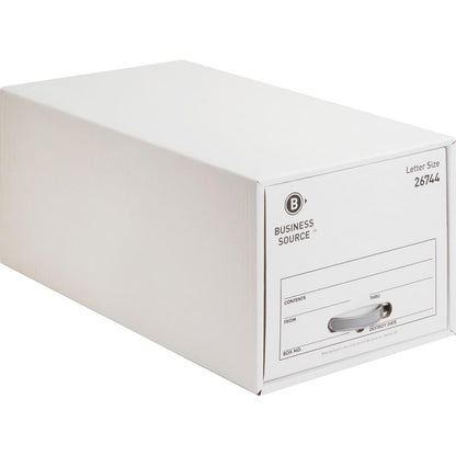 Business Source Stackable File Drawer - Internal Dimensions: 12.25" Width x 23.50" Depth x 10.25" Height - External Dimensions: 14" Width x 25.3" Depth x 11.5" Height - Media Size Supported: Letter -