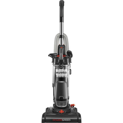 Eureka PowerSpeed Upright Vacuum Cleaner - Bagless - Crevice Tool, Brush Tool, Upholstery Tool, Extension Hose - 12.60" Cleaning Width - Carpet, Hardwood - 25 ft Cable Length - 7 ft Hose Length - Foam