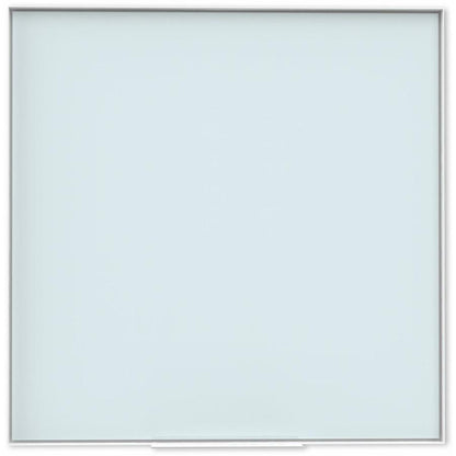 U Brands Frosted Glass Dry Erase Board - 35" (2.9 ft) Width x 35" (2.9 ft) Height - Frosted White Tempered Glass Surface - White Aluminum Frame - Square - Horizontal/Vertical - 1 Each