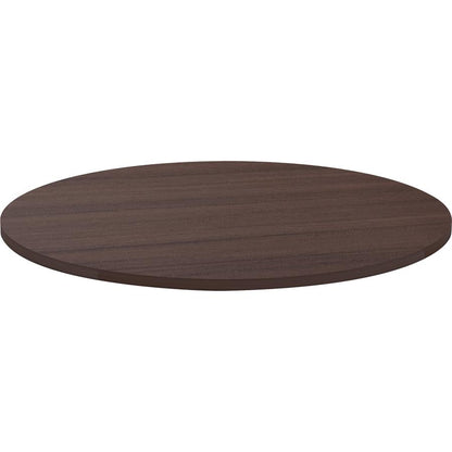 Lorell Essentials Conference Tabletop - Espresso Round Top - Contemporary Style - 1" Table Top Thickness x 42" Table Top Diameter - Assembly Required - 1 Each