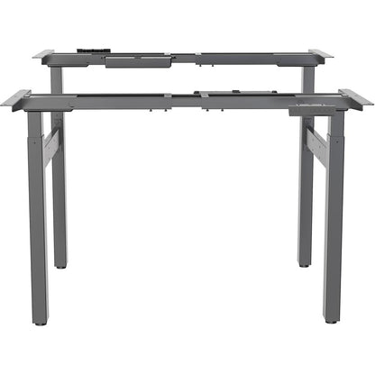 Lorell 2-Tier Sit/Stand Double Base - 220 lb Capacity - 28.30" to 46" Adjustment - 71" Height x 42.50" Width x 22" Depth - Assembly Required - 1 Each