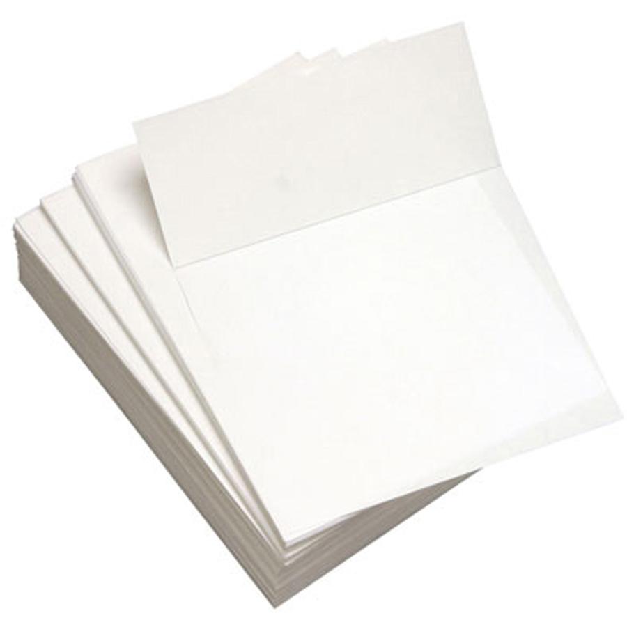 Lettermark Punched & Perforated Papers with Perforations 3-2/3" from the Bottom - White - 92 Brightness - Letter - 8 1/2" x 11" - 20 lb Basis Weight - 75 g/m² Grammage - 2500 / Carton - 2500 Shee