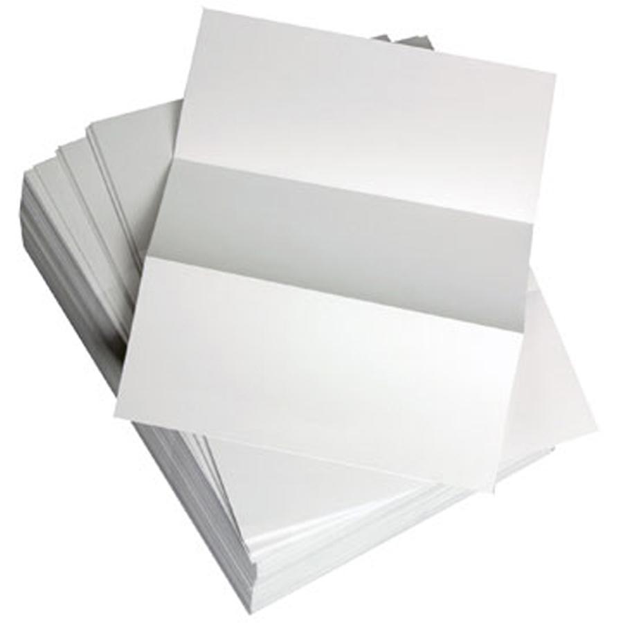 Lettermark Punched & Perforated Papers with Perforations every 3-2/3" - White - 92 Brightness - Letter - 8 1/2" x 11" - 20 lb Basis Weight - 75 g/m² Grammage - 2500 / Carton - 2500 Sheets - 500 S