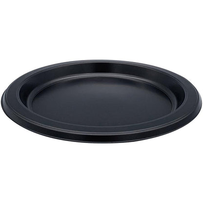 Genuine Joe 7" Disposable Plastic Plates - Picnic, Food, Party, Breakroom - Disposable - 7" Diameter - Black - Plastic Body - Round - 125 / Pack