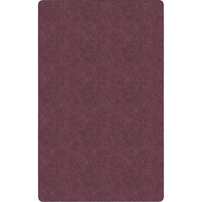 Flagship Carpets Amerisoft Solid Color Rug - 48" Length x 72" Width - Rectangle - Plum - Polyester, Nylon
