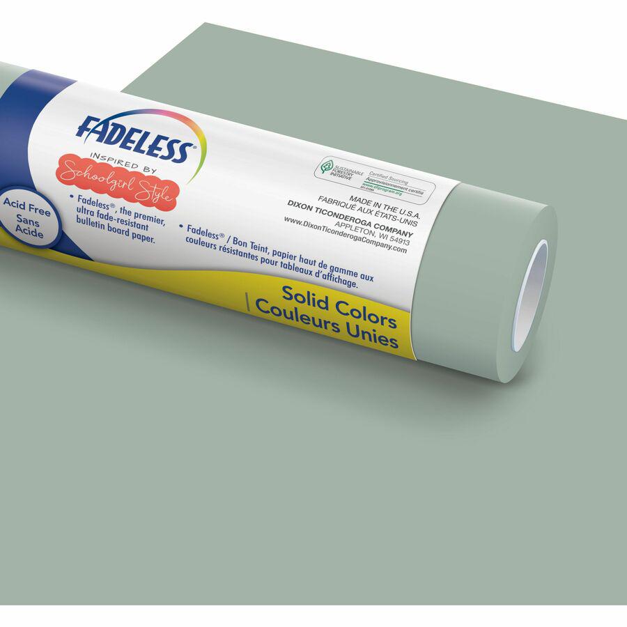 Fadeless Bulletin Board Paper Rolls - Bulletin Board, Classroom, Art - 48"Width x 50 ftLength - 50 lb Basis Weight - 1 Roll - Vintage Chalkboard