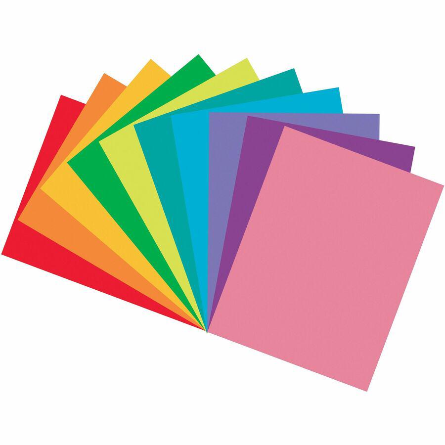 Tru-Ray Construction Paper - ClassRoom Project - 12"Width x 9"Length - 50 / Pack - Bright Assorted - Sulphite