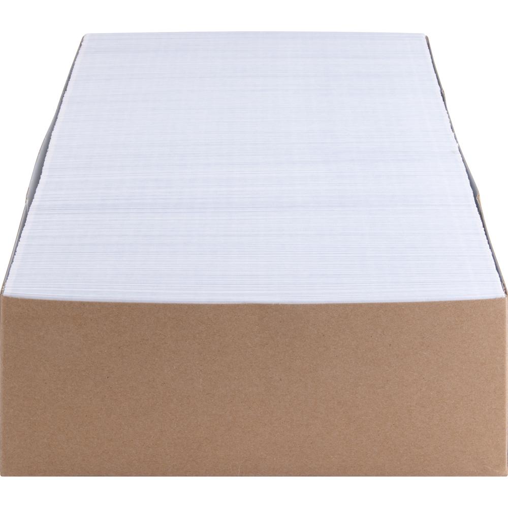 Business Source No.10 Standard Window Invoice Envelopes - Single Window - 9 1/2" Width x 4 1/2" Length - 24 lb - Self-sealing - Poly - 500 / Box - White