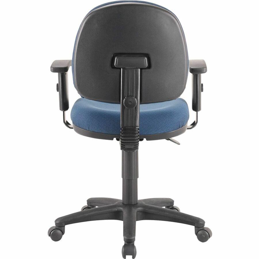 Lorell Millenia Series Pneumatic Adjustable Task Chair - Blue Seat - 1 Each