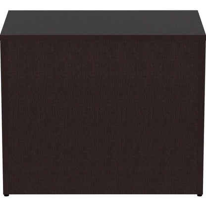 Lorell Essentials Series 2-Door Storage Cabinet - 36" x 22.5"29.5" Cabinet, 0.7" Panel - 2 Door(s) - Material: Laminate - Finish: Espresso