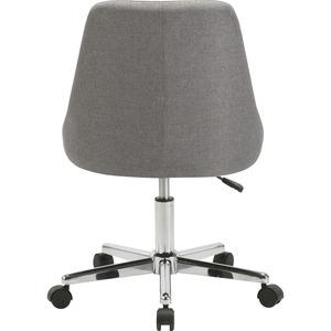 Lorell Resimercial Low-back Task Chair with Arms - 22.5" x 24.4"31.5" - Material: Fabric - Finish: Gray