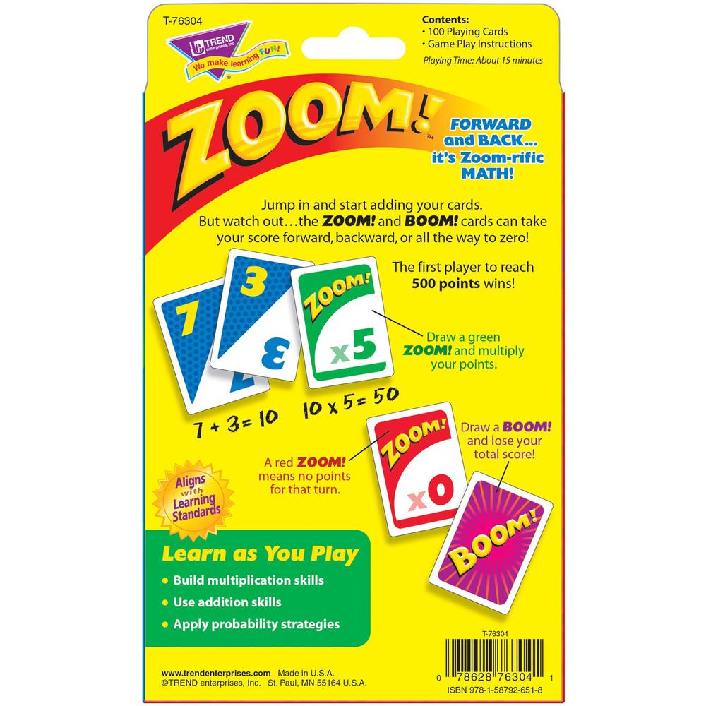 Trend Zoom Multiplication Learning Game - Educational - 1 to 4 Players - 1 Each