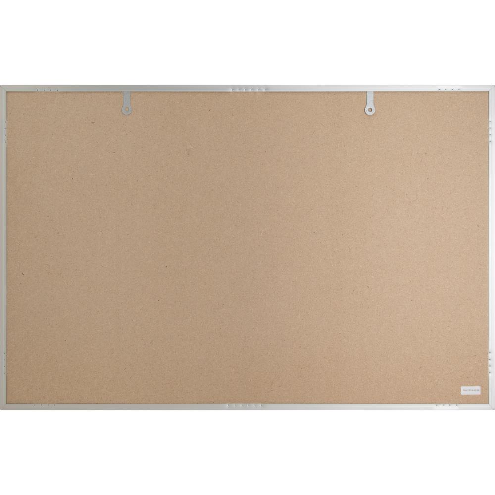 Lorell Bulletin Board - 18" Height x 24" Width - Cork Surface - Long Lasting, Warp Resistant - Silver Aluminum Frame - 1 Each