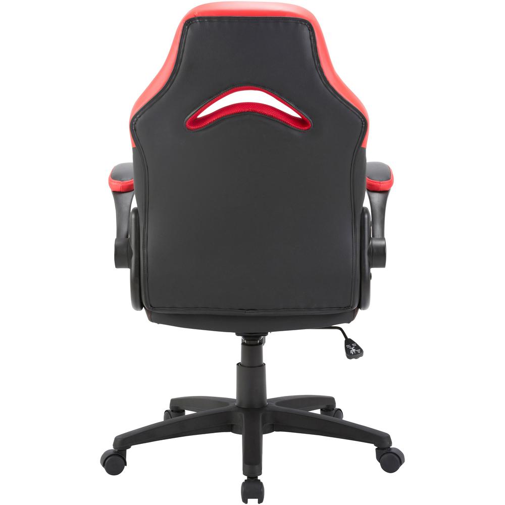Lorell Bucket Seat High-back Gaming Chair - Red, Black Seat - Red, Black Back - 5-star Base - 28" Length x 20.5" Width x 47.5" Height