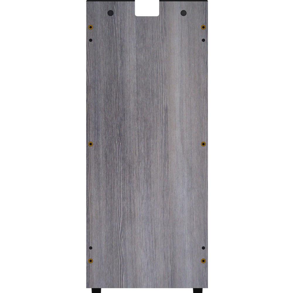 Lorell Essentials Series Credenza Half Leg - 12" x 1"28.5" - Finish: Weathered Charcoal Laminate