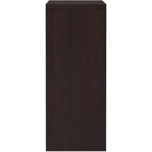 Lorell Essentials Series Stack-on Hutch with Doors - 48" x 15"36" - 3 Door(s) - Finish: Espresso Laminate