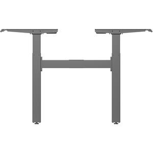 Lorell 2-Tier Sit/Stand Double Base - 220 lb Capacity - 28.30" to 46" Adjustment - 71" Height x 42.50" Width x 22" Depth - Assembly Required - 1 Each