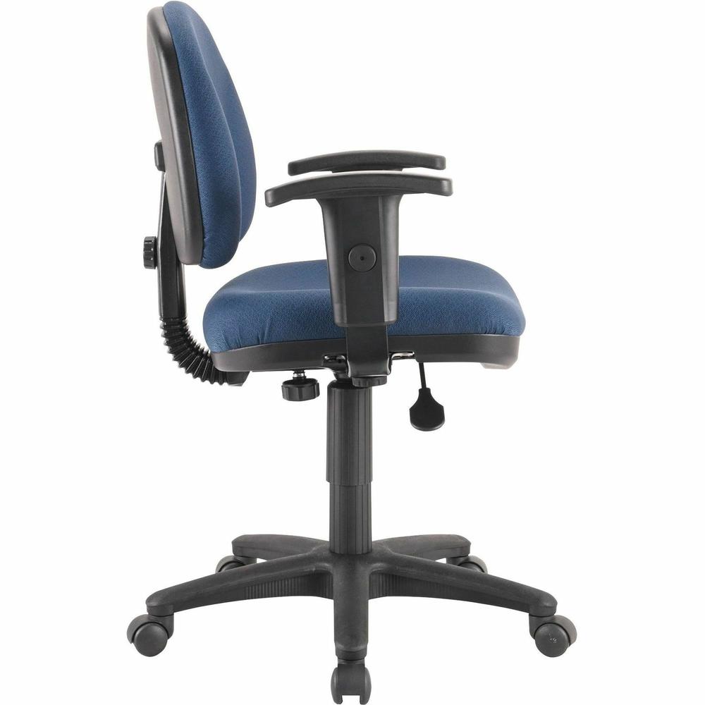 Lorell Millenia Series Pneumatic Adjustable Task Chair - Blue Seat - 1 Each
