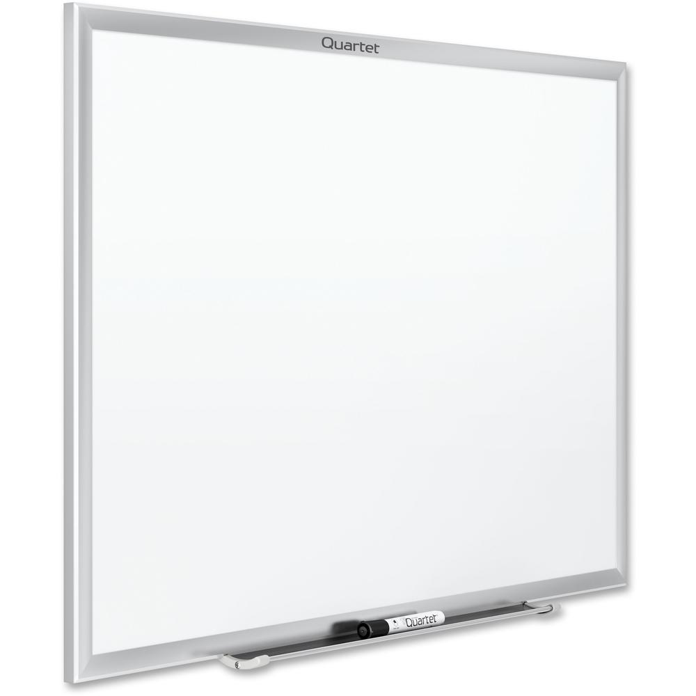 Quartet Classic Whiteboard - 36" (3 ft) Width x 24" (2 ft) Height - White Melamine Surface - Silver Aluminum Frame - Horizontal/Vertical - 1 Each