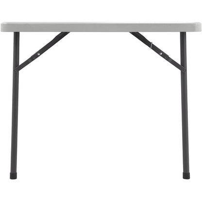 Lorell Ultra-Lite Banquet Folding Table - Square Top - 600 lb Capacity - 29" Height x 36" Width x 36" Depth - Gray, Powder Coated - 1 Each