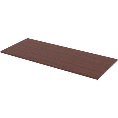 Lorell Relevance Series Tabletop - Laminated Rectangle, Mahogany Top x 72" Table Top Width x 24" Table Top Depth x 1" Table Top Thickness x 71.63" Width x 23.63" Depth - 1 Each