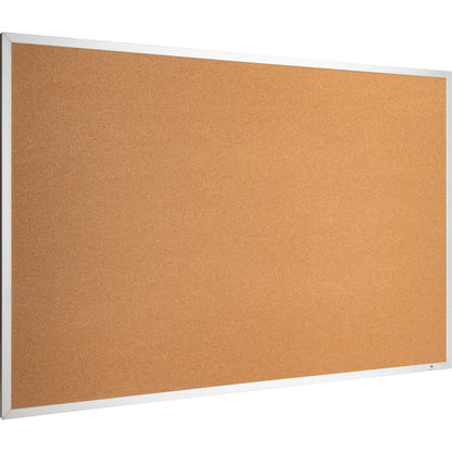 Lorell Bulletin Board - 18" Height x 24" Width - Cork Surface - Long Lasting, Warp Resistant - Silver Aluminum Frame - 1 Each