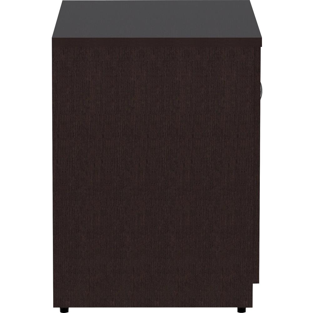 Lorell Essentials Series 2-Door Storage Cabinet - 36" x 22.5"29.5" Cabinet, 0.7" Panel - 2 Door(s) - Material: Laminate - Finish: Espresso