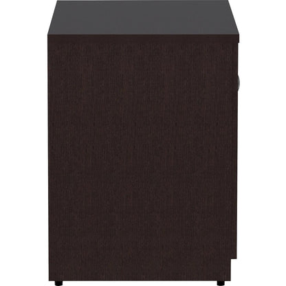 Lorell Essentials Series 2-Door Storage Cabinet - 36" x 22.5"29.5" Cabinet, 0.7" Panel - 2 Door(s) - Material: Laminate - Finish: Espresso