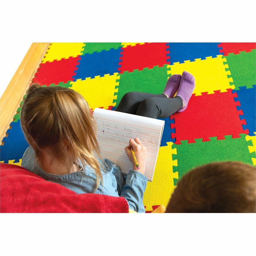 Pacon Grades K-1 Multi-sensory Handwriting Tablet - 10.5" x 8" - Wide Rule - 40 Sheets/Tablet - White