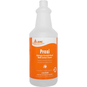 RMC Proxi Cleaner Dispenser Bottles - 48 / Carton - Frosted Clear - Plastic