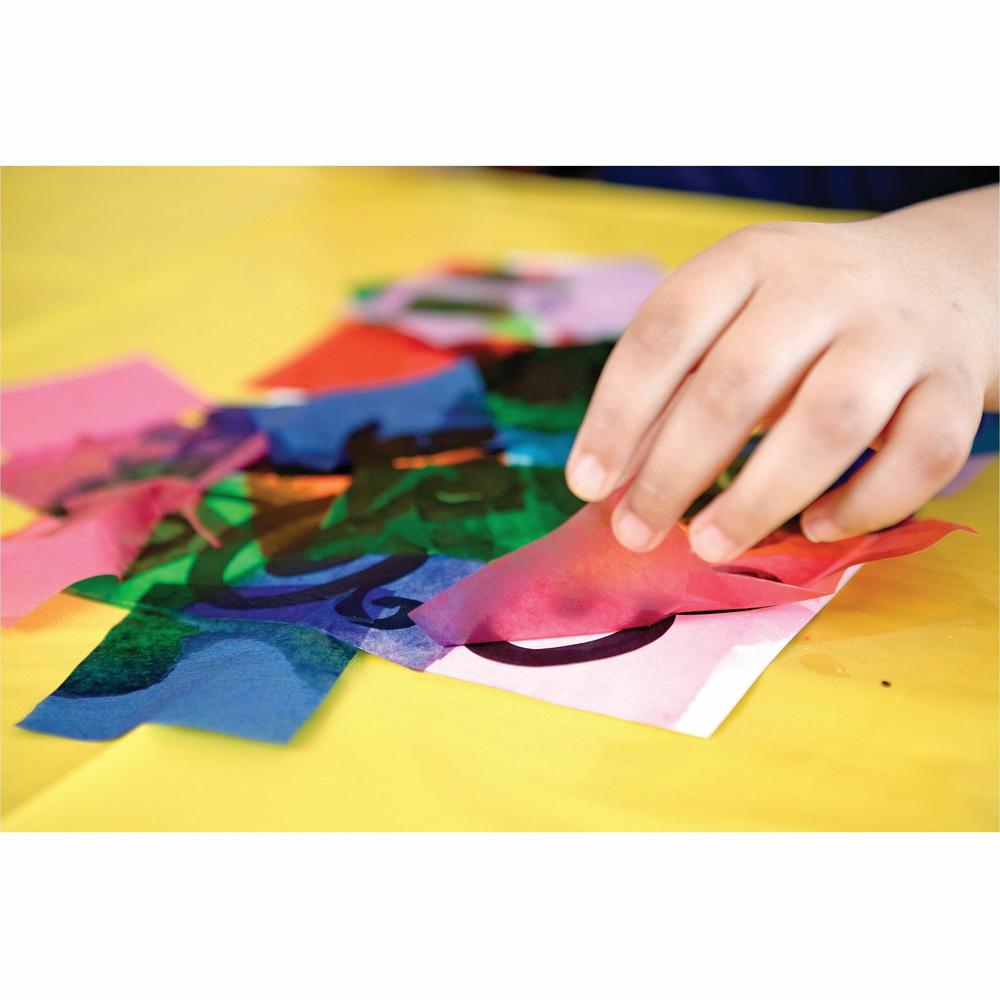 Spectra Art Tissue Deluxe Bleeding Art Tissue - Art Project, Craft Project - 18"Height x 12"Width x 0.10"Length - 100 / Pack - Assorted