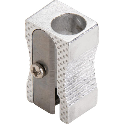 Integra Aluminum Pocket Pencil Sharpener - 1 Hole(s) - Aluminum - Silver - 1 Each